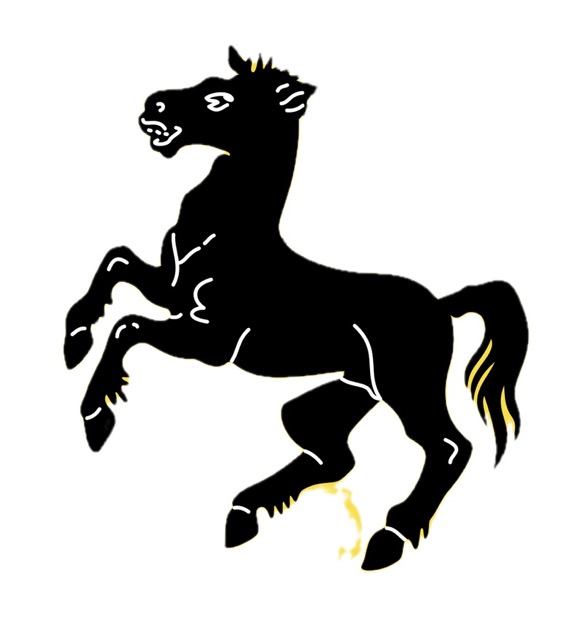 Das Bild zeigt das Pferd im Wappen von Herne und dient als Beitragsbild zum Thema »Markt in Herne«.